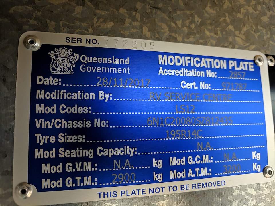 placa de modificación